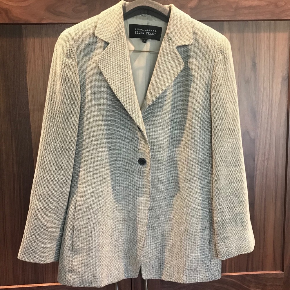 Ellen Tracy Linen Blend Blazer